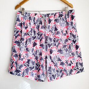 Vintage Summer Flamingo Mens Swim Shorts Size XXL